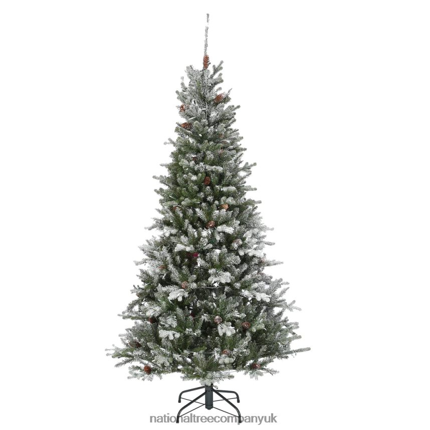 Trees | National Tree Company 65 ft Snowy Morgan Spruce Slim Tree with Clear Lights F2L4F72